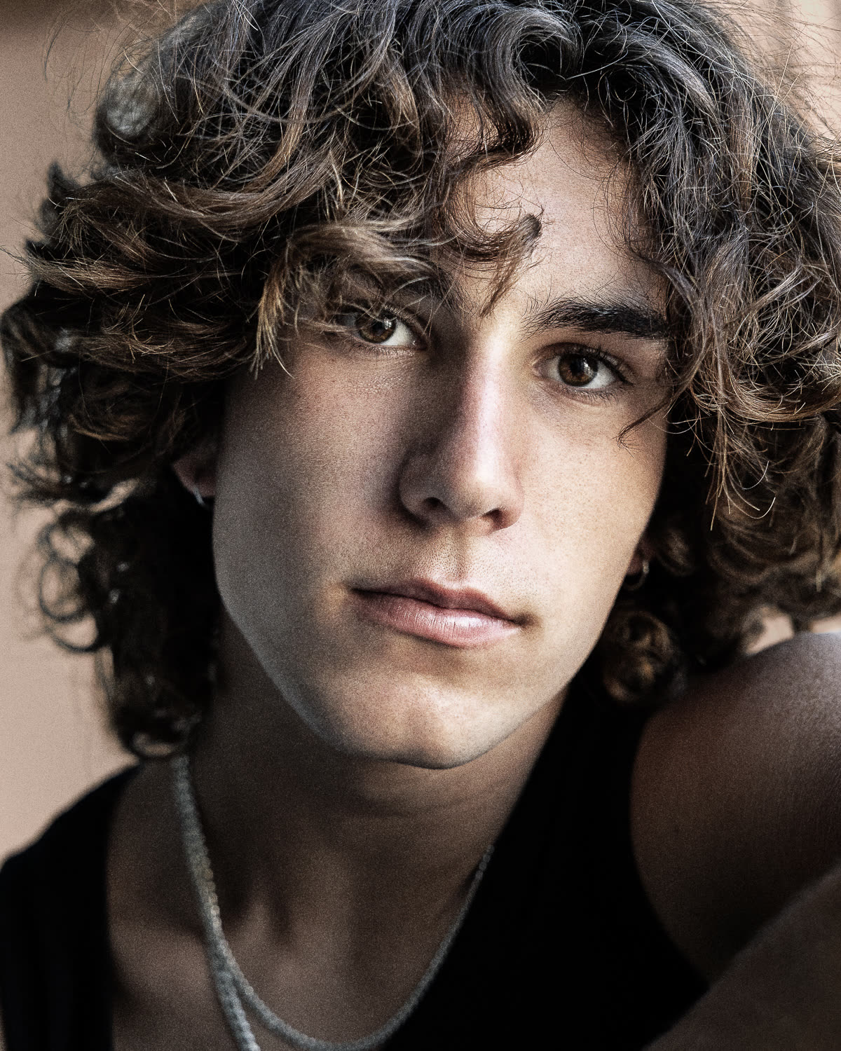 MYLES press portrait, eyes to camera, colour